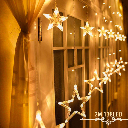 Guirnalda 12 estrellas LED de Navidad
