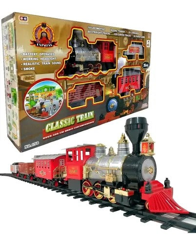 Tren Electrico Juguete Humo Real