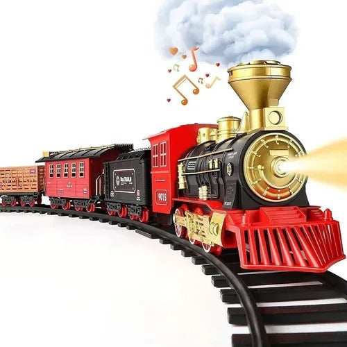 Tren Electrico Juguete Humo Real
