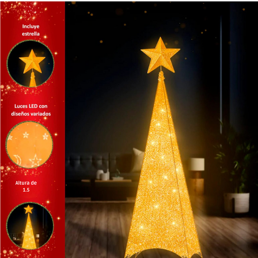 Árbol Pirámide de Navidad de 1.5 metros