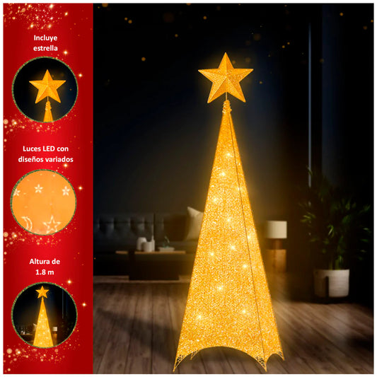 Árbol Pirámide de Navidad de 1.8 metros