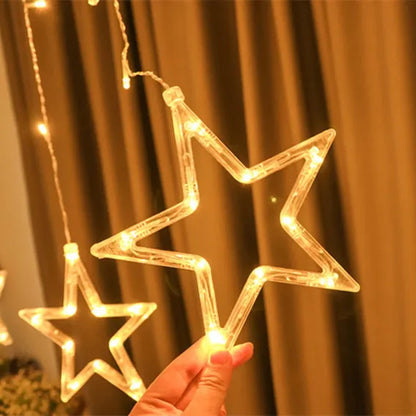 Guirnalda 12 estrellas LED de Navidad