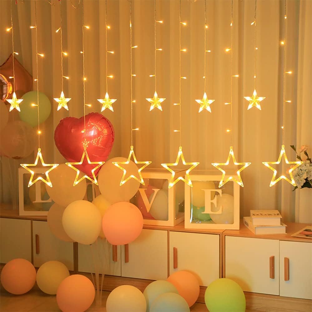 Guirnalda 12 estrellas LED de Navidad