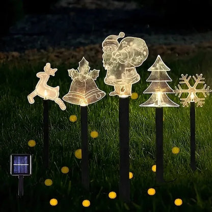 Luces solares de Navidad para paisajes